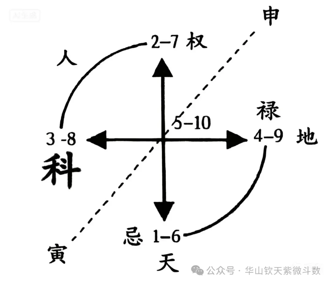 河图从先天数理向后天应用转化的标准模型