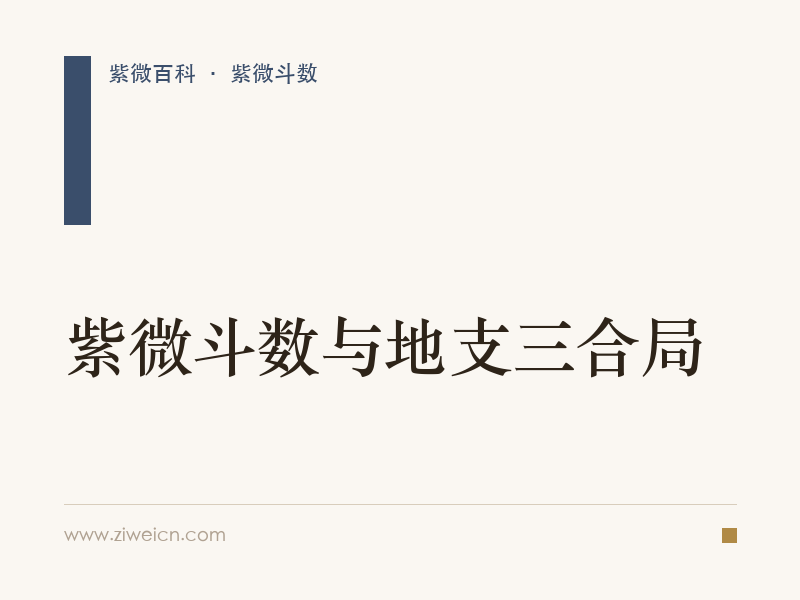 紫微斗数与地支三合局
