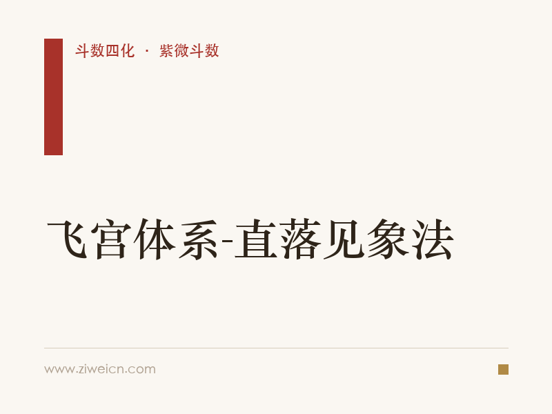 紫微斗数：飞宫体系-直落见象法