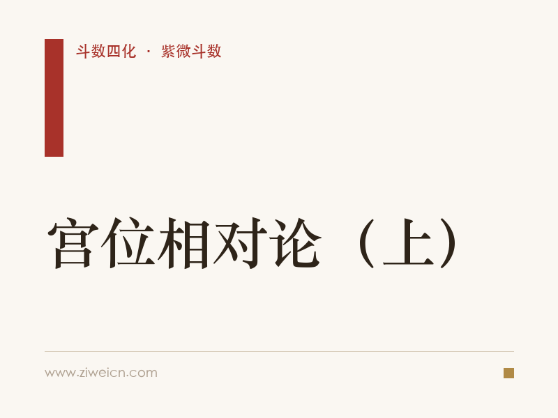 北派四化紫微斗数：宫位相对论（上）