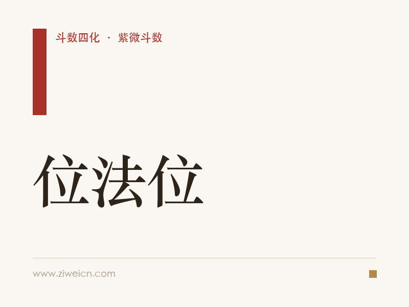 北派四化紫微斗数：位法位
