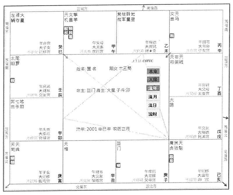 月迁与本迁的对应