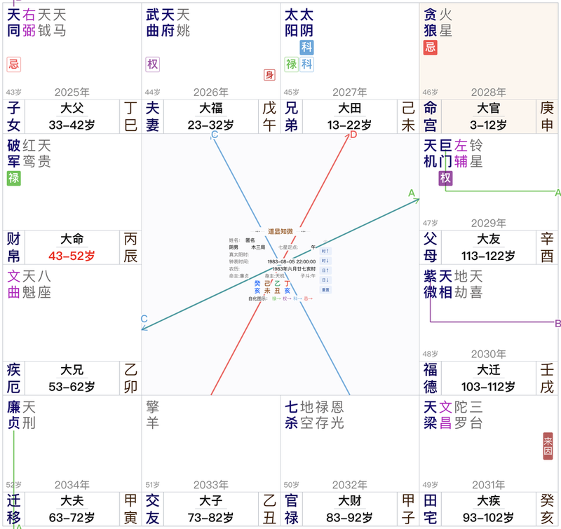 紫微斗数案例：来因田宅生年忌坐命，53岁退休后为何又返聘